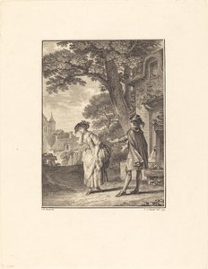 Colette Weeping by Pietro Antonio Martini after Jean Michel Moreau
