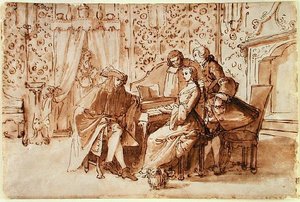 A Music Party by Pietro Antonio Novelli