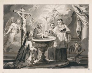 Baptism from The Seven Sacraments by Pietro Antonio Novelli