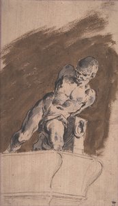 Chained Nude Prisoner, After Pietro Tacca by Pietro Antonio Novelli