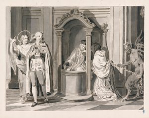 Confession or Penance from The Seven Sacraments by Pietro Antonio Novelli