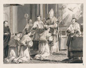 Ordination from The Seven Sacraments by Pietro Antonio Novelli