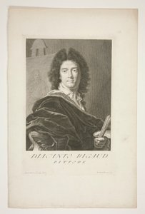 Portrait of Hyacinthe Rigaud by Pietro Antonio Pazzi