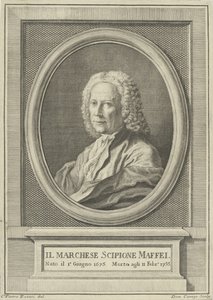 Portrait of the poet Scipione Maffei 1675-1755, c. 1750 by Pietro Antonio Rotari