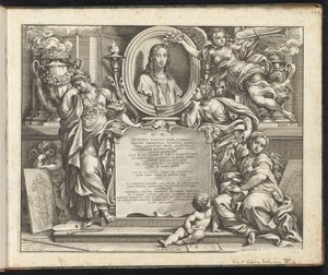 Portrait of Raphael (series title: Raphael Bible, Imagines Veteris ac Novi Testamenti) by Pietro Aquila