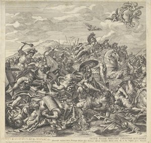 Battle of Arbella (left part) by Pietro Aquila