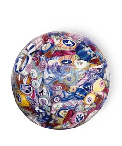 Scrambled millefiori weight, 1846 by Pietro Bigaglia