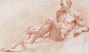 A Reclining Nude by Pietro Dandini