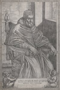 Portrait of Pope Sixtus V by Pietro Facchetti
