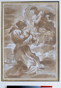 The Virgin Entrusting the Child Jesus to Saint Francis of Assisi by Pietro Faccini