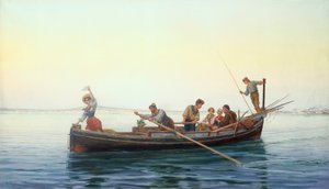 On The Way Home, The Bay of Naples by Pietro Gabrini