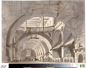 Decor of the Scene of Theater