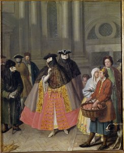 Conversation with Masks or the Apple Seller