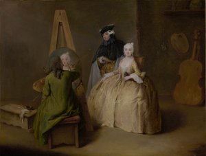 The Painter in His Studio by Pietro Longhi