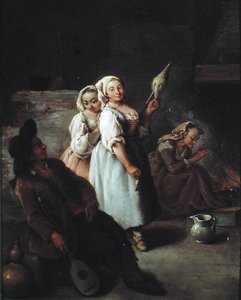 The Spinner by Pietro Longhi