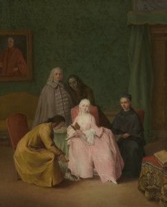The Visit, 1746 by Pietro Longhi