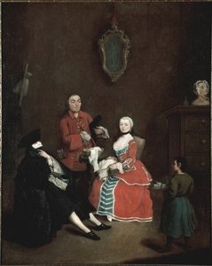 Visit in Bauta Mask by Pietro Longhi