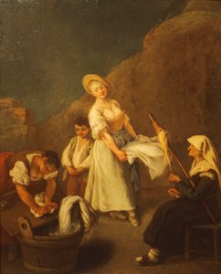 The washerwomen by Pietro Longhi