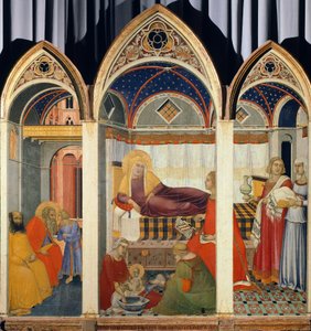 Nativity of the Virgin by Pietro Lorenzetti