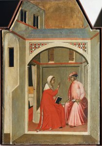 Separation of St Humility and Her Husband (detail)