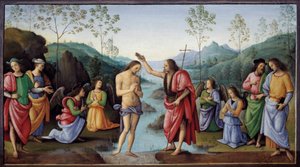 The baptism of Christ by Pietro Perugino