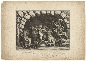 Pluto Enters the Underworld by Pietro Sante Bartoli