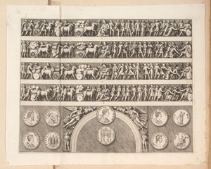 Reliefs on the Arch of Septimius Severus in Rome by Pietro Sante Bartoli
