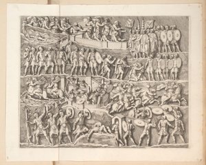 Reliefs on the Arch of Septimius Severus in Rome by Pietro Sante Bartoli