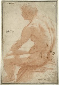 Model Study of a Seated Man by Pietro Sorri