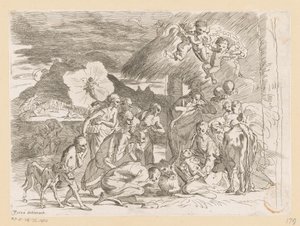 Adoration by the Shepherds by Pietro Testa