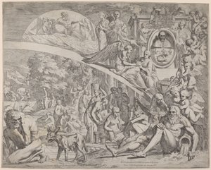 An Allegory in Honor of Innocent X by Pietro Testa