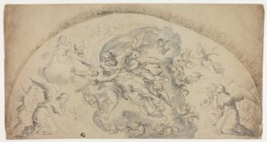 God the Father in Glory by Pietro Testa