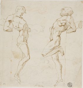 Studies for Thieves on the Cross, Sketch of Figures by Pietro Testa