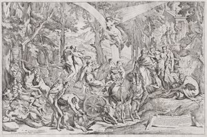 The Triumph of Painting on Parnassus by Pietro Testa