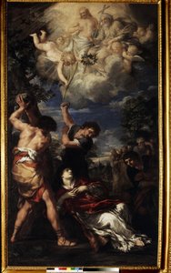 The Martyrdom of Saint Stephen by Pietro da (1596 1669) Cortona