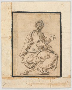 Sketchbook page: Allegorical Figure