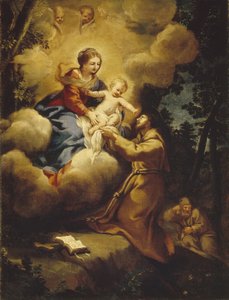 The vision of Saint Francis by Pietro da Cortona