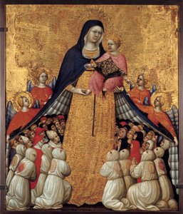 The Virgin of Mercy. Altarpiece by Pietro da Recanati by Pietro di Domenico da Montepulciano