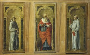 Three Panels - Saint Francis, Saint Jerome and Saint Anthony of Padua, c.1480
