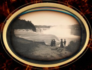 Daguerreotype of Niagara Falls by Babbitt, c.1855 by Platt D. Babbitt
