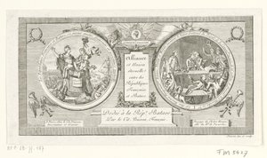 Medallion on the Alliance between the French and Batavian Republics, 1795 by Poisson