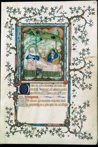 Nativity. From the Petites Heures du Duc de Berry by Pol de Limbourg