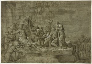 Adoration of the Shepherds by Polidoro da Caravaggio
