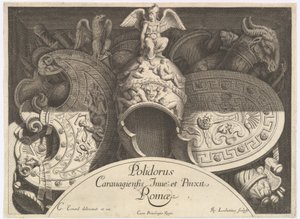 Weapon Trophies after the Façade of Palazzo Milesi in Rome by Polidoro da Caravaggio