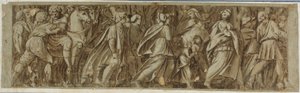 Sabines Crossing the River Tiber to Attend the Roman Games