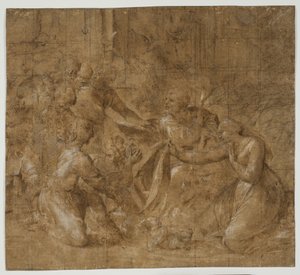 The Adoration of the Shepherds by Polidoro da Caravaggio