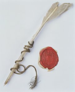 Quill Pen and Wax Seal