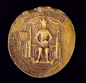 Seal of Louis I (1326-82) the Great, King of Poland by Polish School
