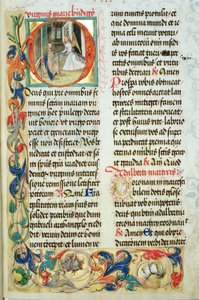 The Annunciation from the Pontifical of Bishop Erasmus Ciolek, c.1510 by Polish School