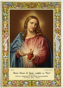 Sacred Heart of Jesus by Pompeo Girolamo (after) Batoni